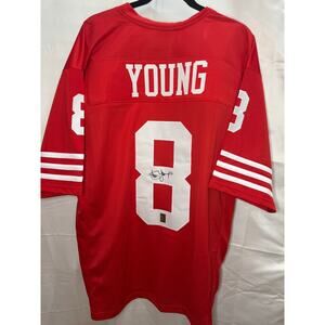 Steve Young SF 49ers Signed Autographed Custom Jersey Player Certified COA